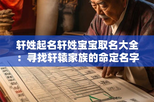 轩姓起名轩姓宝宝取名大全:寻找轩辕家族的命定名字 轩姓起名轩姓宝宝取名大全:寻找轩辕家族的命定名字