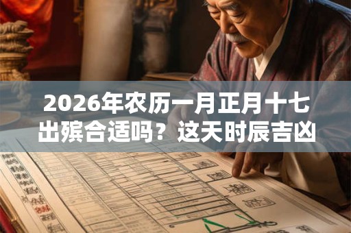 2026年农历一月正月十七出殡合适吗？这天时辰吉凶宜忌如何？