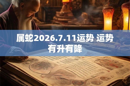 属蛇2026.7.11运势 运势有升有降