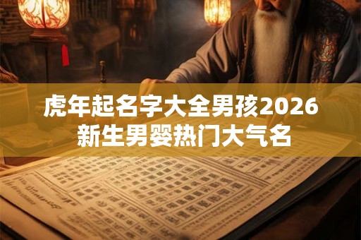 虎年起名字大全男孩2026 新生男婴热门大气名