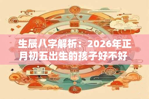 生辰八字解析：2026年正月初五出生的孩子好不好 是什么命