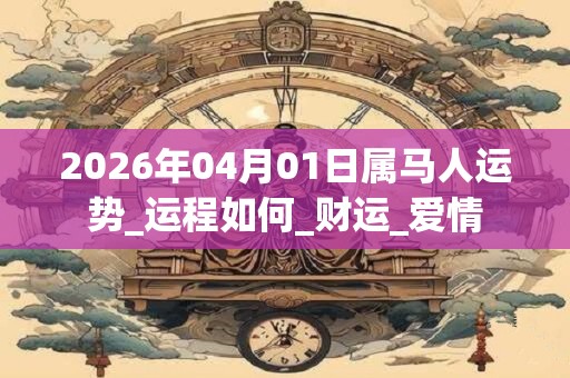 2026年04月01日属马人运势_运程如何_财运_爱情