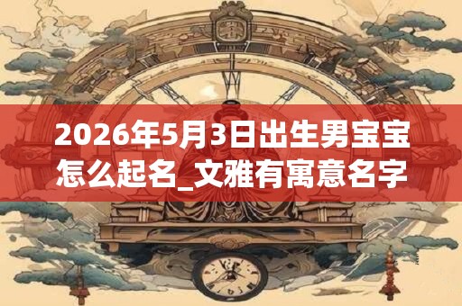 2026年5月3日出生男宝宝怎么起名_文雅有寓意名字