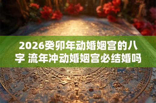2026癸卯年动婚姻宫的八字 流年冲动婚姻宫必结婚吗