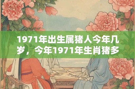 1971年出生属猪人今年几岁，今年1971年生肖猪多大