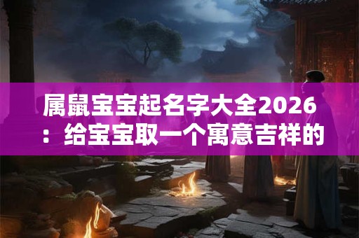 属鼠宝宝起名字大全2026：给宝宝取一个寓意吉祥的名字