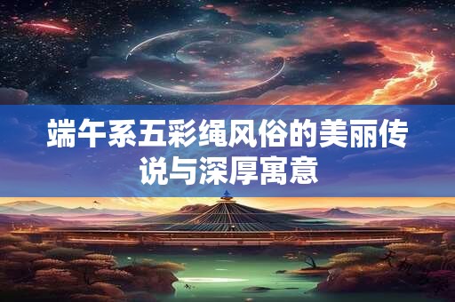 端午系五彩绳风俗的美丽传说与深厚寓意