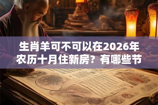 生肖羊可不可以在2026年农历十月住新房？有哪些节日？