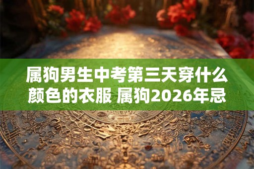 属狗男生中考第三天穿什么颜色的衣服 属狗2026年忌讳色