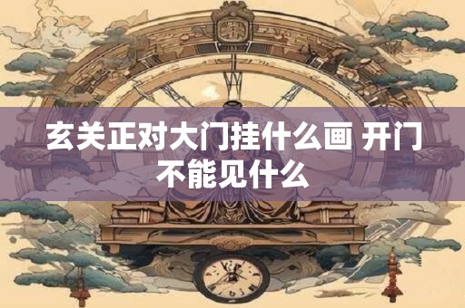 玄关正对大门挂什么画 开门不能见什么