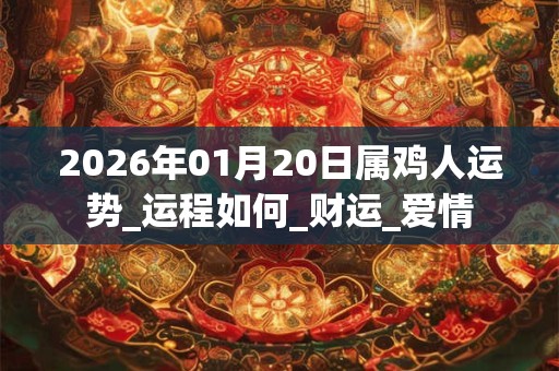 2026年01月20日属鸡人运势_运程如何_财运_爱情