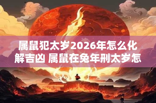 属鼠犯太岁2026年怎么化解吉凶 属鼠在兔年刑太岁怎么办