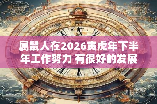 属鼠人在2026寅虎年下半年工作努力 有很好的发展