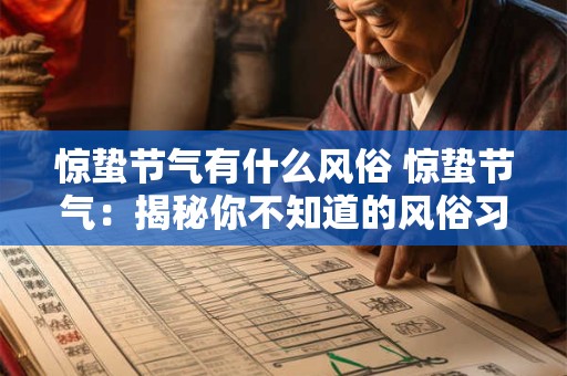 惊蛰节气有什么风俗 惊蛰节气：揭秘你不知道的风俗习惯