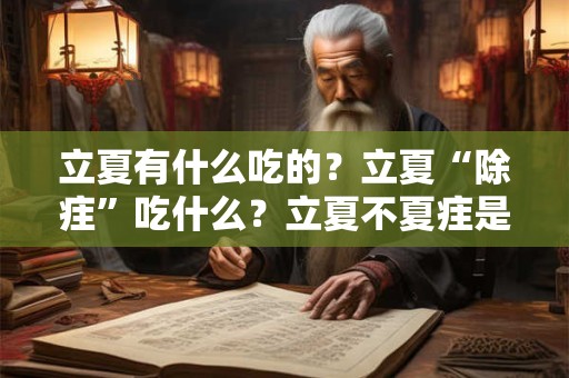 立夏有什么吃的？立夏“除疰”吃什么？立夏不夏疰是什么意思？