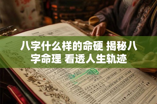 八字什么样的命硬 揭秘八字命理 看透人生轨迹