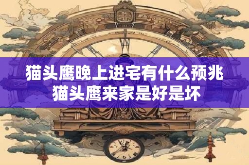 猫头鹰晚上进宅有什么预兆 猫头鹰来家是好是坏