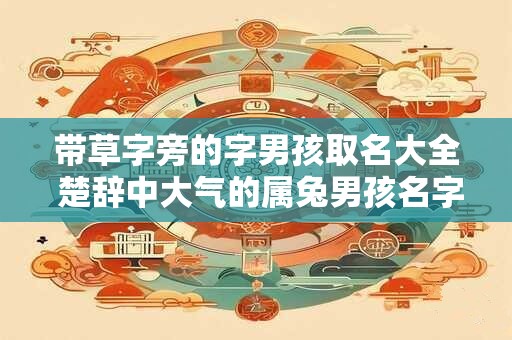 带草字旁的字男孩取名大全 楚辞中大气的属兔男孩名字