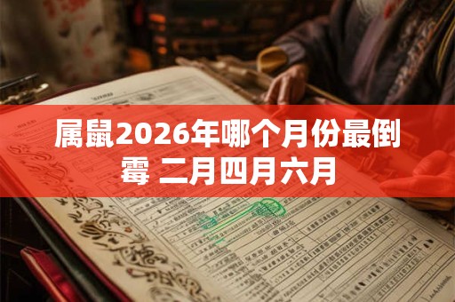 属鼠2026年哪个月份最倒霉 二月四月六月 属鼠2026年哪个月份最倒霉 二月四月六月