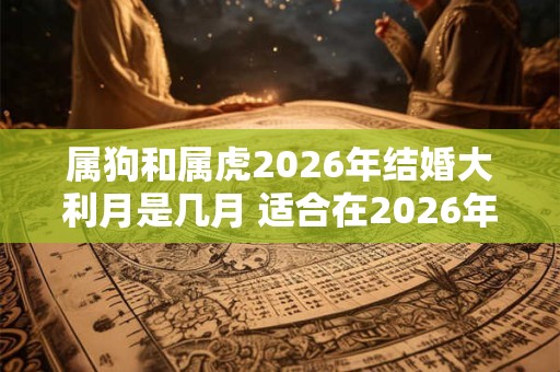 属狗和属虎2026年结婚大利月是几月 适合在2026年结婚吗