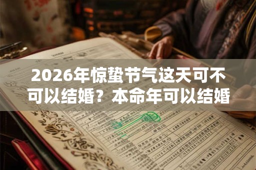 2026年惊蛰节气这天可不可以结婚？本命年可以结婚吗？