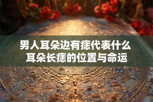 男人耳朵边有痣代表什么 耳朵长痣的位置与命运