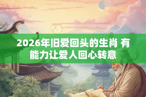 2026年旧爱回头的生肖 有能力让爱人回心转意