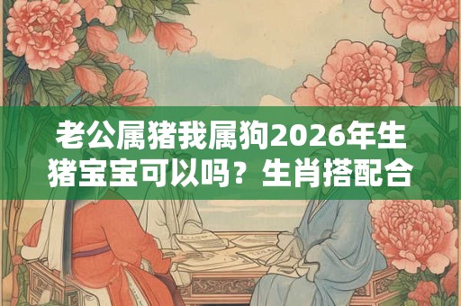 老公属猪我属狗2026年生猪宝宝可以吗？生肖搭配合适吗？
