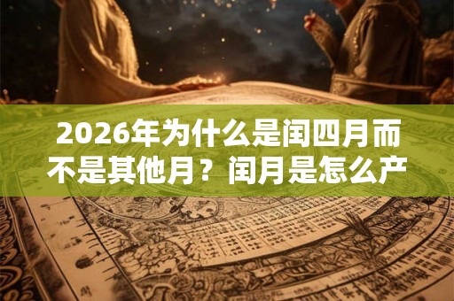 2026年为什么是闰四月而不是其他月？闰月是怎么产生的？