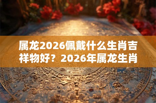 属龙2026佩戴什么生肖吉祥物好？2026年属龙生肖佩戴