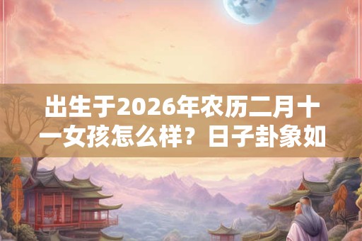 出生于2026年农历二月十一女孩怎么样？日子卦象如何？