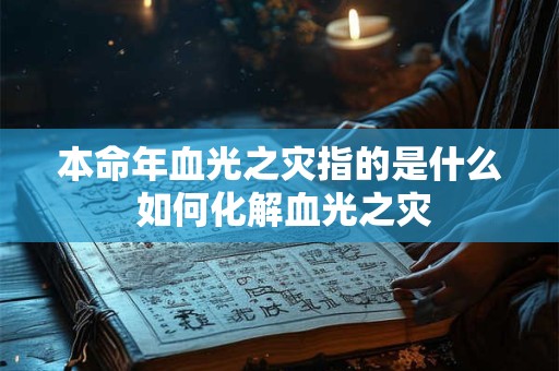 本命年血光之灾指的是什么 如何化解血光之灾