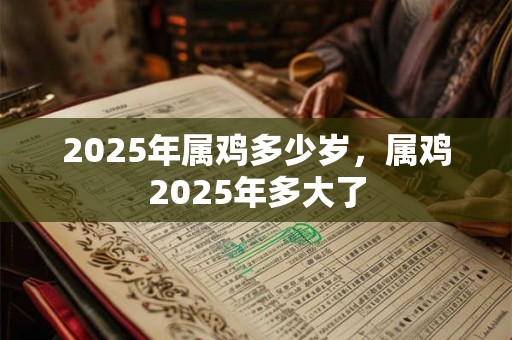 2025年属鸡多少岁，属鸡2025年多大了