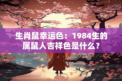 生肖鼠幸运色：1984生的属鼠人吉祥色是什么？
