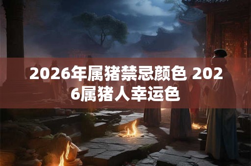 2026年属猪禁忌颜色 2026属猪人幸运色