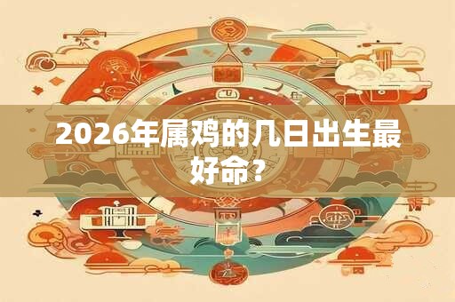 2026年属鸡的几日出生最好命？