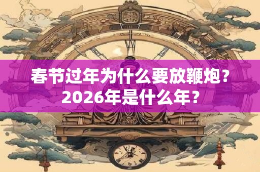 春节过年为什么要放鞭炮？2026年是什么年？