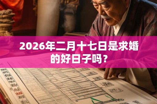 2026年二月十七日是求婚的好日子吗？