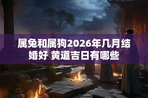 属兔和属狗2026年几月结婚好 黄道吉日有哪些