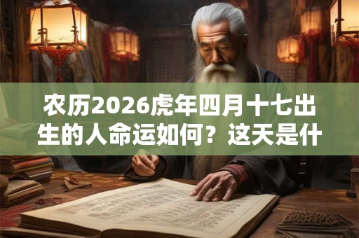 农历2026虎年四月十七出生的人命运如何？这天是什么星座？