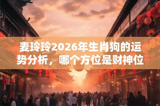 麦玲玲2026年生肖狗的运势分析，哪个方位是财神位？