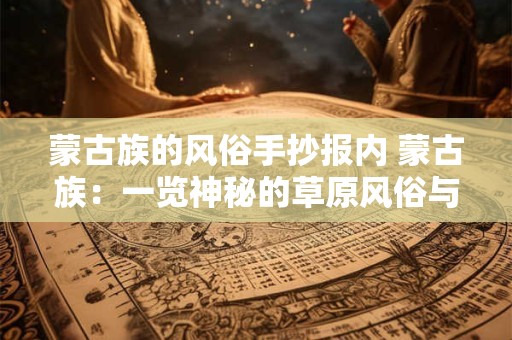 蒙古族的风俗手抄报内 蒙古族：一览神秘的草原风俗与文化