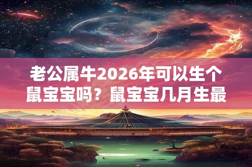 老公属牛2026年可以生个鼠宝宝吗？鼠宝宝几月生最好？