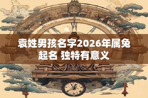 袁姓男孩名字2026年属兔起名 独特有意义 袁姓男孩名字2026年属兔起名 独特有意义