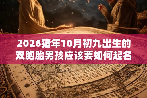 2026猪年10月初九出生的双胞胎男孩应该要如何起名字，五行属什么？