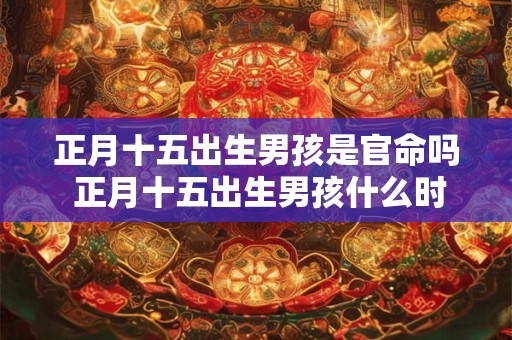 正月十五出生男孩是官命吗 正月十五出生男孩什么时辰好