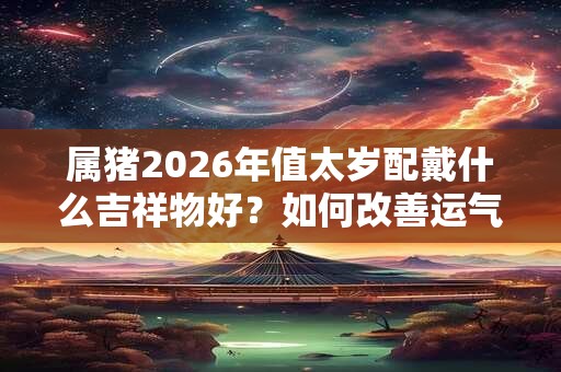 属猪2026年值太岁配戴什么吉祥物好？如何改善运气？