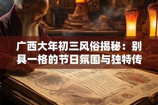 广西大年初三风俗揭秘：别具一格的节日氛围与独特传统