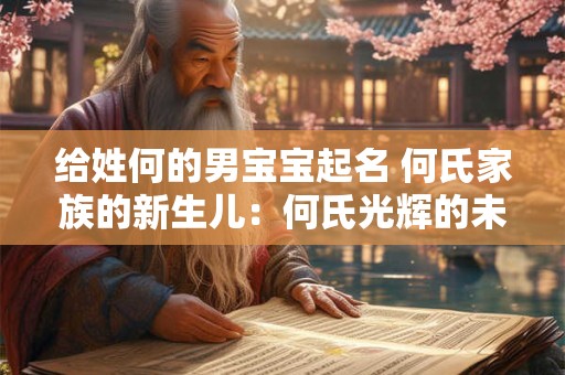 给姓何的男宝宝起名 何氏家族的新生儿：何氏光辉的未来