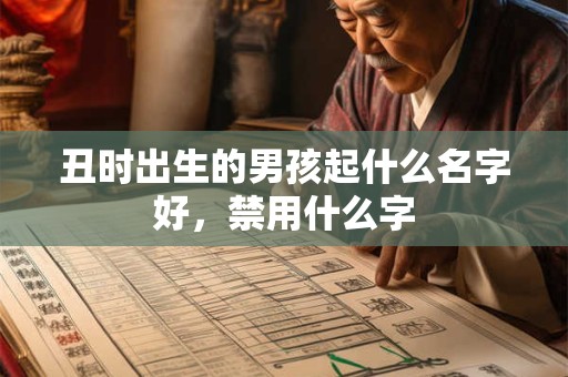 丑时出生的男孩起什么名字好，禁用什么字